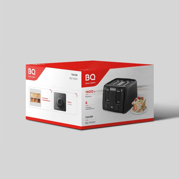 Изображение товара Тостер BQ T4001 (черный)