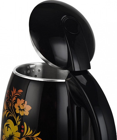 Изображение товара Электрочайник BQ KT1702P (черный/цветы)