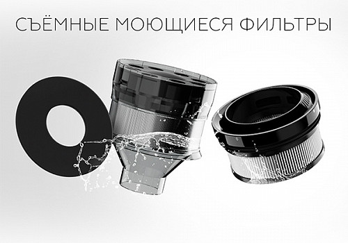 Изображение товара Вертикальный пылесос BQ VCA1000W (серый/красный)