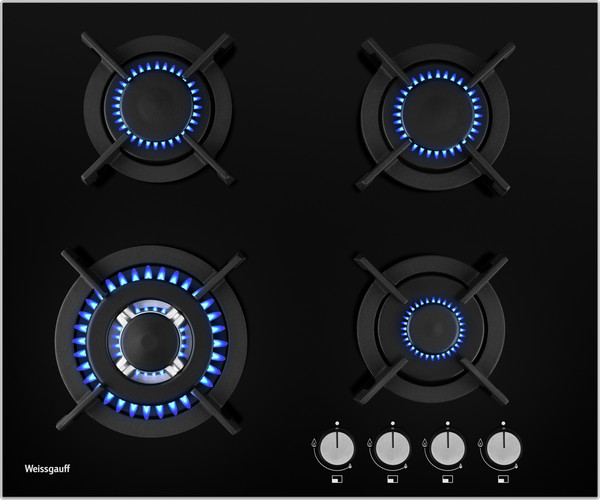 Изображение товара Газовая варочная панель Weissgauff HGG 640 BGV
