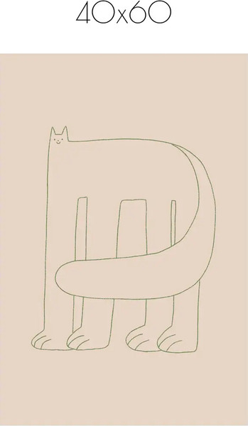 Изображение товара Постер Citydecor Большой кот 3 (40x60)