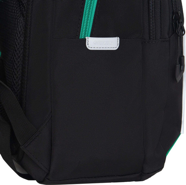 Изображение товара Школьный рюкзак Grizzly RB-552-6 (черный/зеленый)