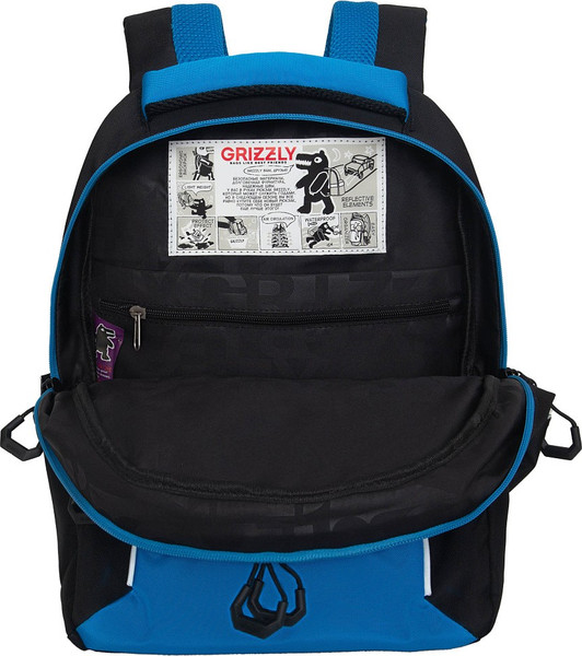 Изображение товара Школьный рюкзак Grizzly RB-552-6 (черный/синий)