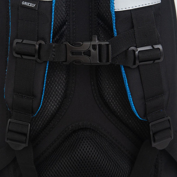 Изображение товара Школьный рюкзак Grizzly RB-552-6 (черный/синий)