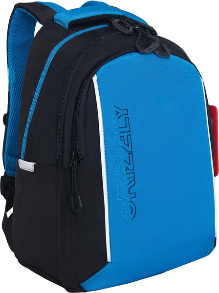 Изображение товара Школьный рюкзак Grizzly RB-552-6 (черный/синий)