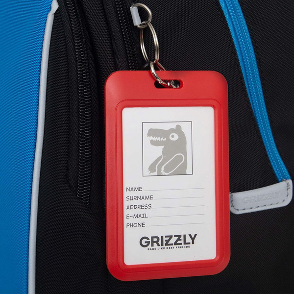 Изображение товара Школьный рюкзак Grizzly RB-552-6 (черный/синий)