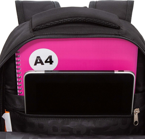 Изображение товара Школьный рюкзак Grizzly RB-554-2 (черный/разноцветный)