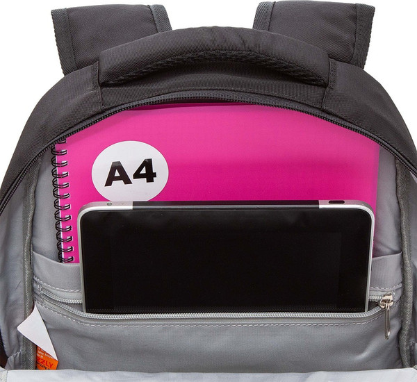 Изображение товара Школьный рюкзак Grizzly RB-554-2 (черный/серый)