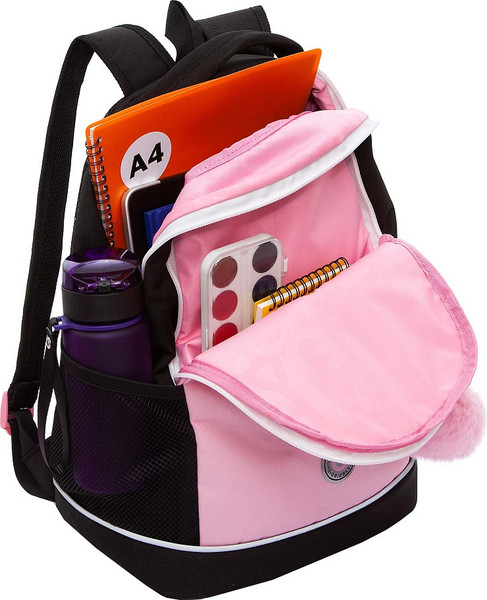 Изображение товара Школьный рюкзак Grizzly RG-563-1 (розовый/черный)