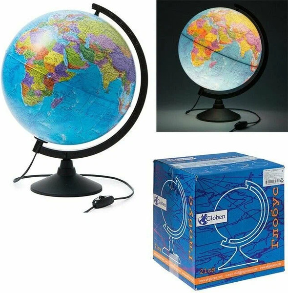 Изображение товара Глобус Globen Политический с подсветкой / К013200018