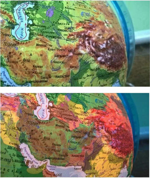 Изображение товара Глобус Globen Физико-политический рельеф с подсветкой / Ке022100185