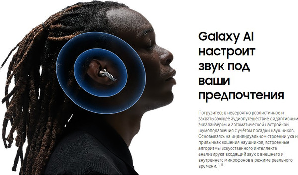 Изображение товара Беспроводные наушники Samsung Galaxy Buds 3 Pro / SM-R630 (белый)