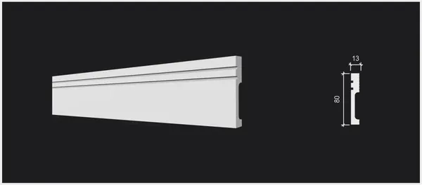 Изображение товара Плинтус Decor-Dizayn DD717 (80x13x2000)