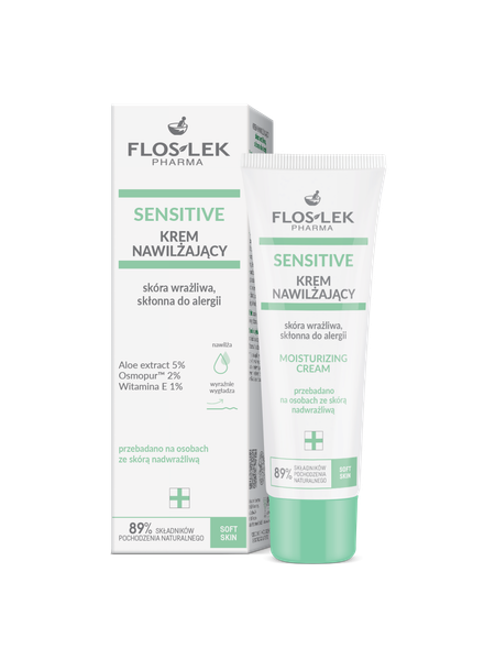 Изображение товара Крем для лица Floslek Moisturizing Увлажняющий для чувствительной кожи (50мл)