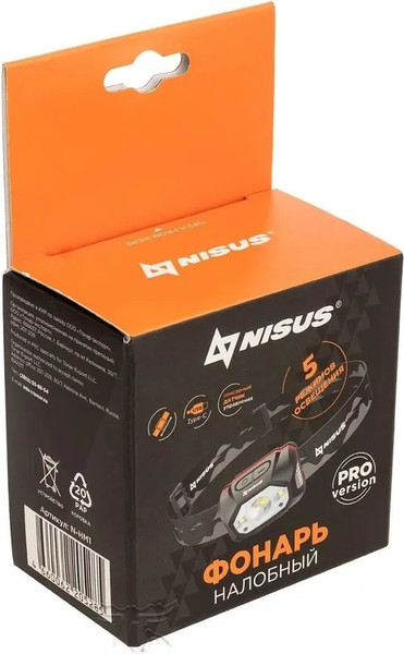 Изображение товара Фонарь Nisus Pro N-HM1