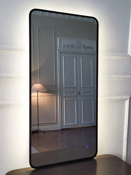 Изображение товара Зеркало Emze Smartphone 50x100 / LED.UV.SMART.50.100.CHE (черный)