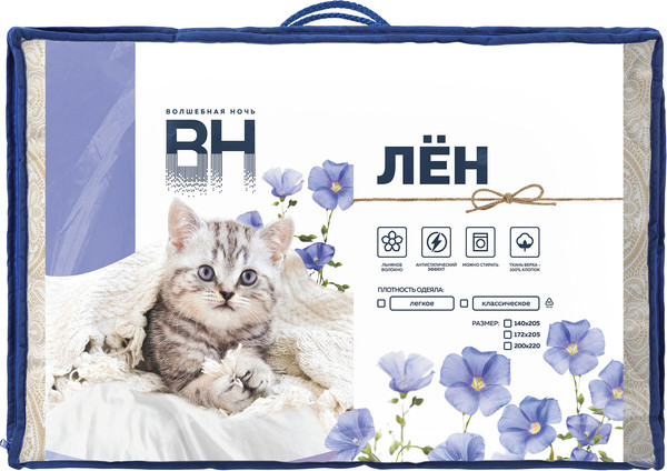 Изображение товара Одеяло Волшебная ночь Волшебная ночь 150 200x220 (лен)