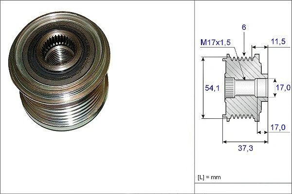 Изображение товара Шкив генератора INA 535014910