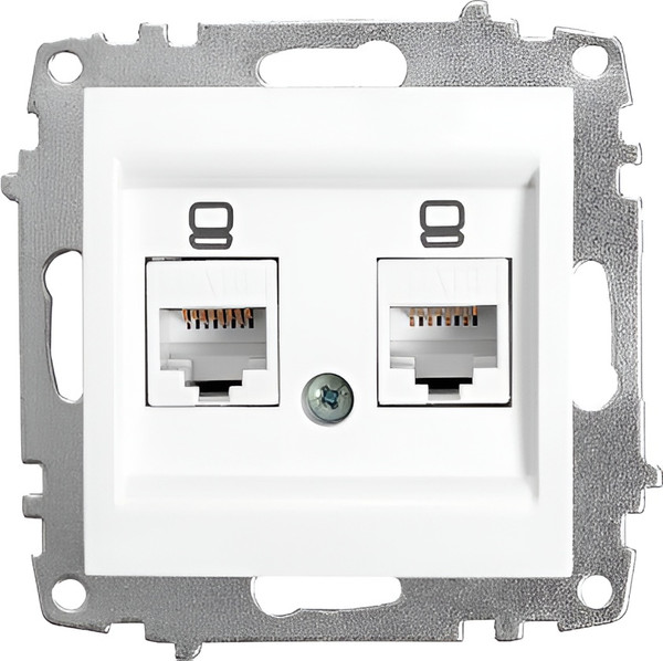 Изображение товара Розетка El-Bi Zena-Vega / 609-016200-248 (матовый белый)