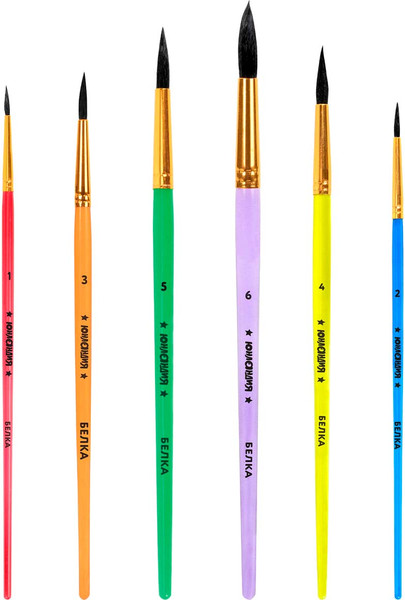Изображение товара Набор кистей Юнландия 201082 (6шт)