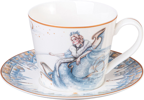 Изображение товара Чашка с блюдцем Lefard Снежная королева 590-624