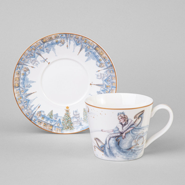 Изображение товара Чашка с блюдцем Lefard Снежная королева 590-624