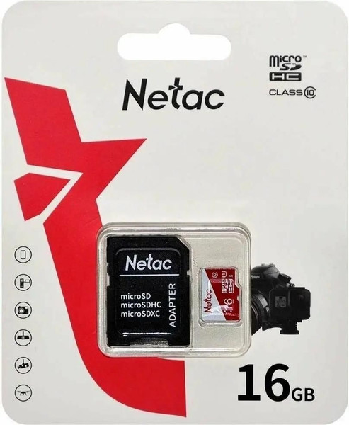 Изображение товара Карта памяти Netac microSDXC P500 ECO 16GB (NT02P500ECO-016G-R)