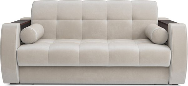 Изображение товара Диван Mebel-Ars Аккордеон Барон №3 ППУ 155x200 (бархат бежевый Star Velvet 6 Light Beige)