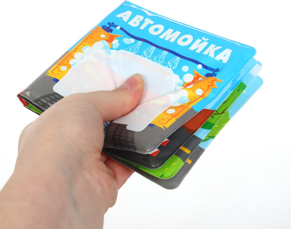 Изображение товара Игрушка для ванной Крошка Я Книжка. Раскраска. Автомойка / 10334534