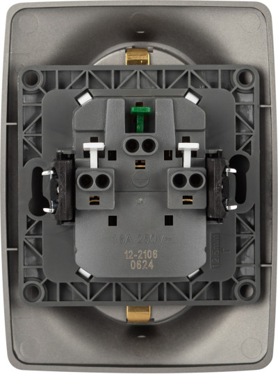 Изображение товара Розетка ЭРА Schuko 12-2106-16 / Б0065706 (титан)