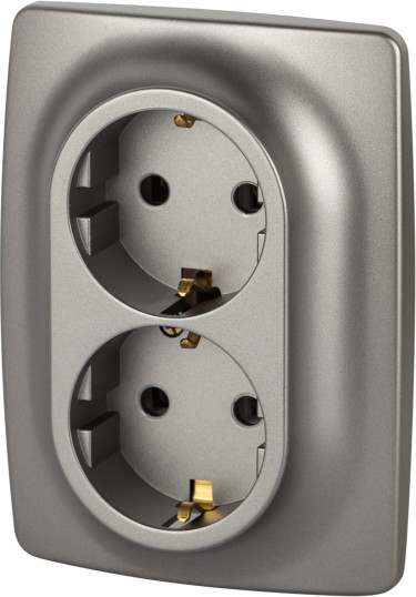 Изображение товара Розетка ЭРА Schuko 12-2106-16 / Б0065706 (титан)