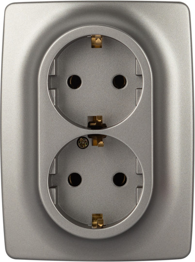 Изображение товара Розетка ЭРА Schuko 12-2106-16 / Б0065706 (титан)