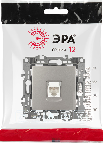 Изображение товара Розетка ЭРА 12-3107-16 / Б0065716 (титан)