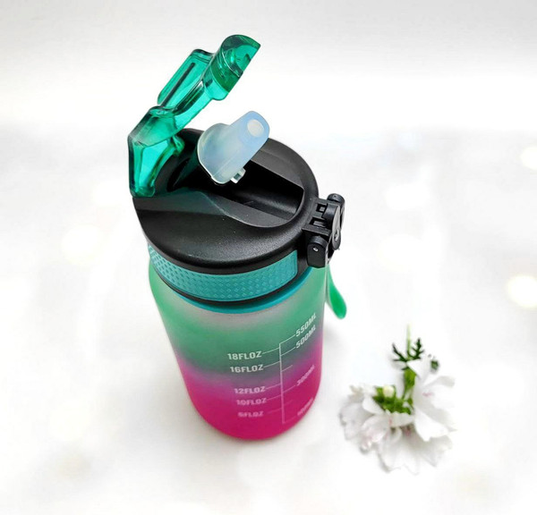 Изображение товара Бутылка для воды Bradex TDA 4321 (зеленый/фиолетовый)