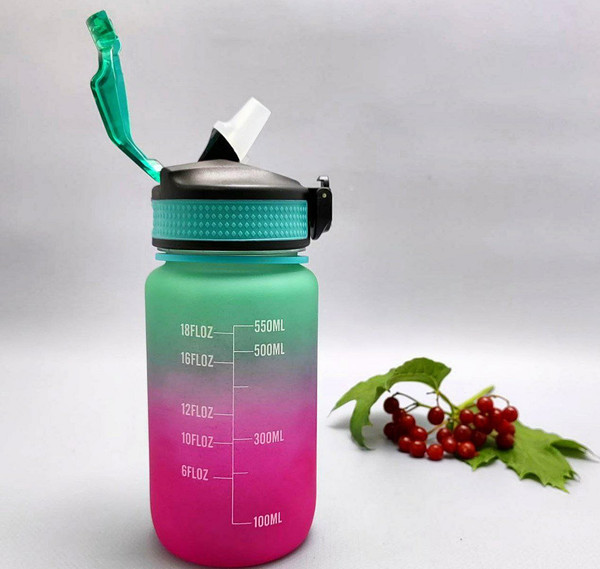 Изображение товара Бутылка для воды Bradex TDA 4321 (зеленый/фиолетовый)