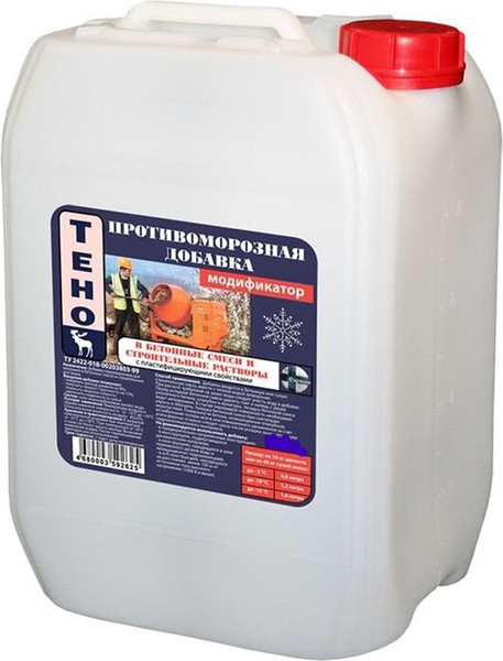 Изображение товара Противоморозная добавка Teho В бетонные смеси и строительные растворы (10л)
