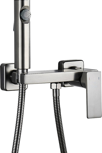 Изображение товара Гигиенический душ со смесителем Rose R1805T-1 (графит)