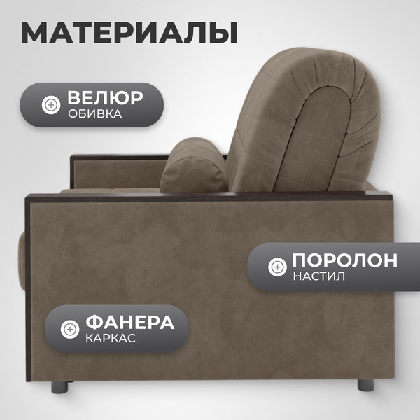 Изображение товара Кресло-кровать Mio Tesoro Мэрилин 062 К АТС80 (бежевый Ultra Beige)