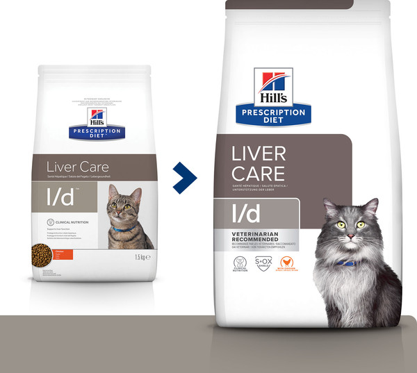 Изображение товара Сухой ветеринарный корм для кошек Hill's Prescription Diet Liver Care Chicken (1.5кг)