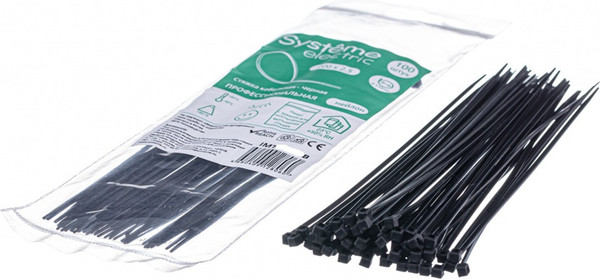 Изображение товара Стяжка для кабеля Systeme (Schneider) Electric IMT37048B (черный)