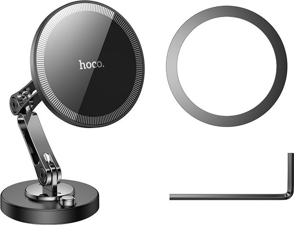 Изображение товара Держатель для смартфонов Hoco H50 магнитный с кольцом (металлик)