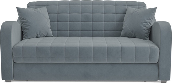 Изображение товара Диван Mebel-Ars Аккордеон Барон №4 ППУ 120x200 (велюр серый/синий HB-178/26)