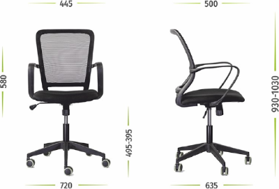Изображение товара Кресло офисное UTFC M-806 Хэнди JD-106D26-28 (голубой/черный)