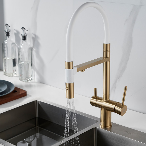 Изображение товара Смеситель Rose R958G (золотой)