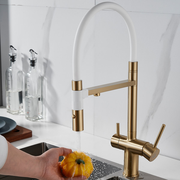 Изображение товара Смеситель Rose R958G (золотой)