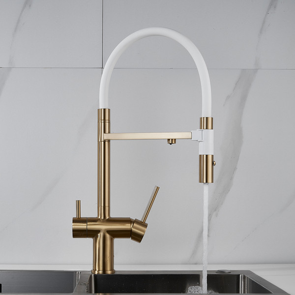 Изображение товара Смеситель Rose R958G (золотой)