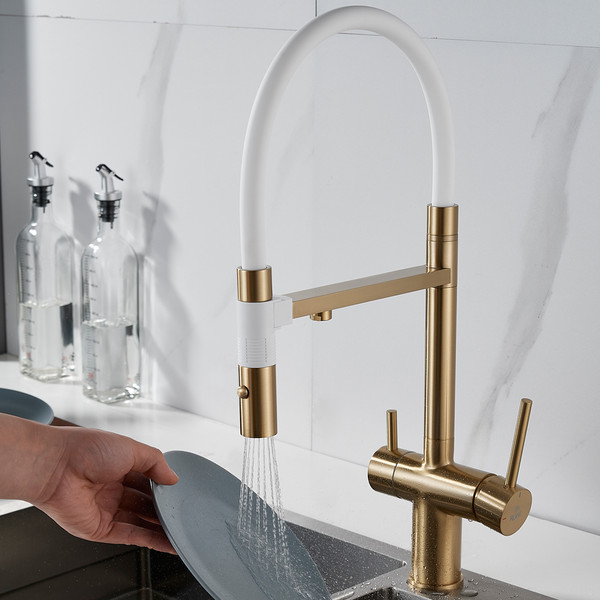 Изображение товара Смеситель Rose R958G (золотой)