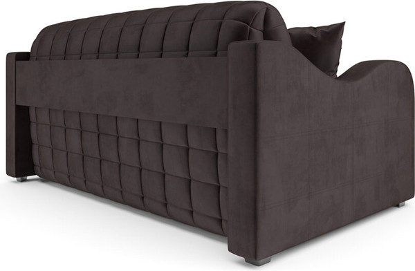 Изображение товара Диван Mebel-Ars Аккордеон Барон №4 ППУ 180x200 (бархат шоколадный Star Velvet 60 Coffee)