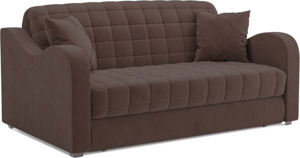 Изображение товара Диван Mebel-Ars Аккордеон Барон №4 ППУ 180x200 (велюр молочный шоколад НВ-178/13)