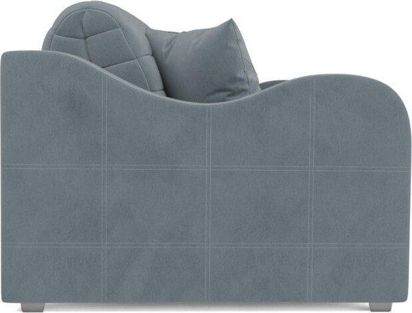 Изображение товара Диван Mebel-Ars Аккордеон Барон №4 ППУ 180x200 (велюр серый/синий HB-178/26)